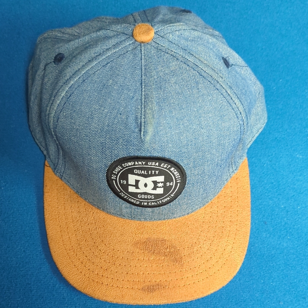 DC Blue and Tan Logo Cap